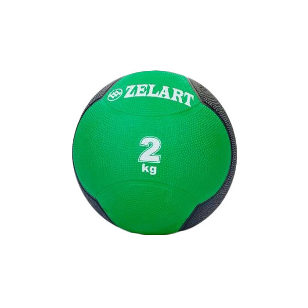 

Мяч медицинский (медбол) ZLT FI-5121-2 2 кг зеленый
