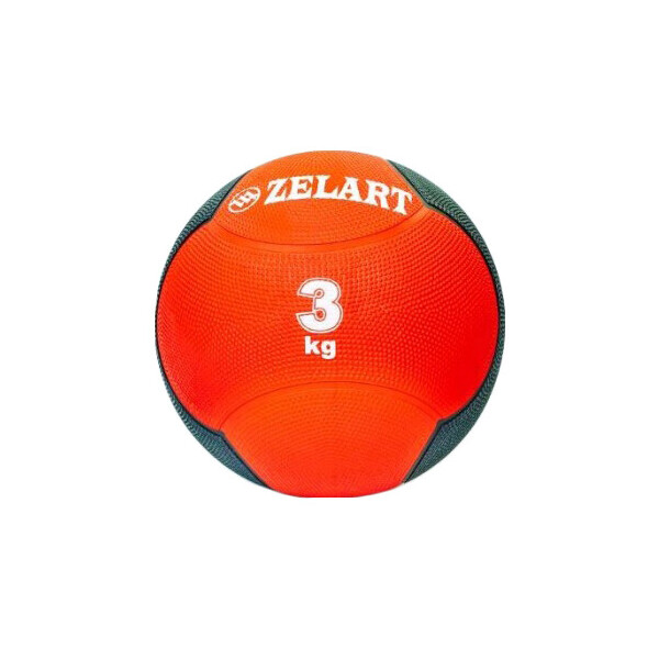 

Мяч медицинский (медбол) ZLT FI-5121-3 3 кг красный