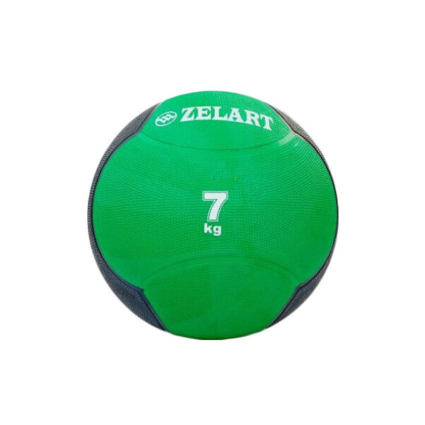 

Мяч медицинский (медбол) ZLT FI-5121-7 7 кг зеленый