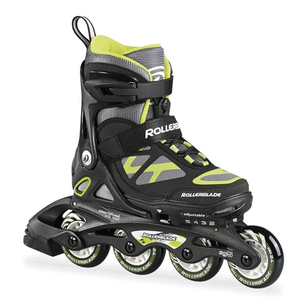 

Коньки роликовые раздвижные Rollerblade Spitfire Ts 2015 black/green - размер 33-36,5
