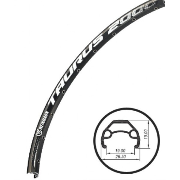 

Обод велосипедный Weinmann Taurus 2000 Disc 26" 32Н черный