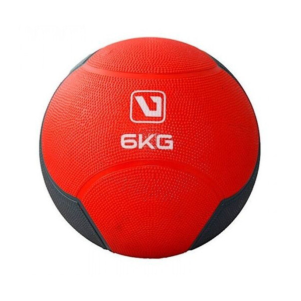 

Мяч медицинский (медбол) LiveUp Medicine Ball LS3006F-6 красный, 6 кг