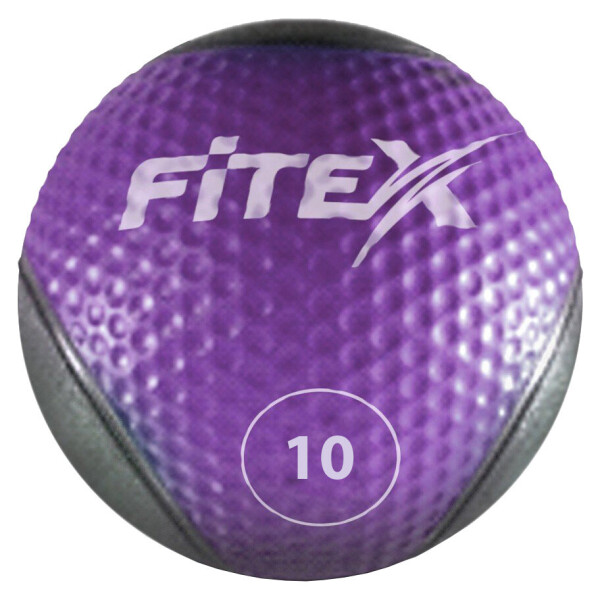 

Мяч медицинский (медбол) Fitex MD1240-10 - фиолетовый, 10 кг