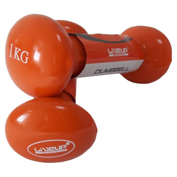 

Гантели для фитнеса неопреновые LiveUp Vinyl Dumbbell Egg Head, 2 шт по 1 кг (LS2001-1)