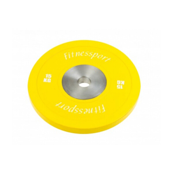 

Диск для кроссфита соревновательный Fitnessport RCP 22-15 - желтый, 15 кг