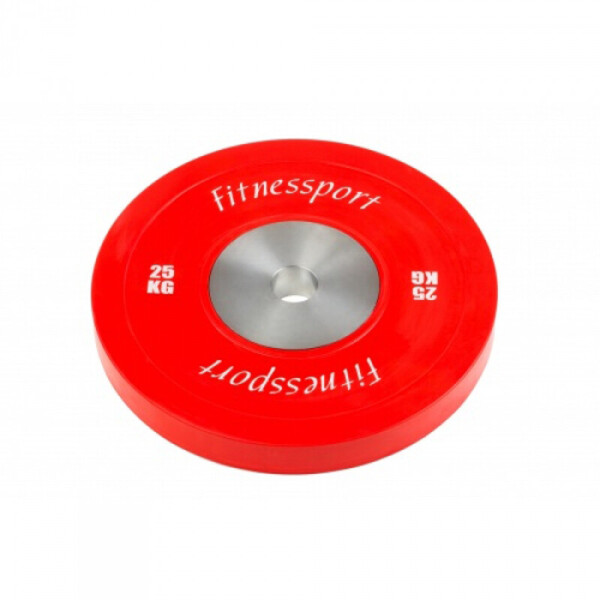 

Диск для кроссфита соревновательный Fitnessport RCP 22-25 - красный, 25 кг