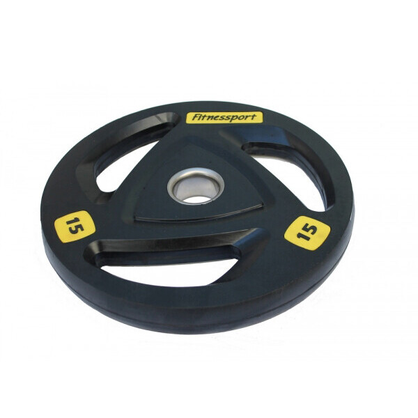 

Диск олимпийский обрезиненный Fitnessport RCP 17-15 - черный, 15 кг