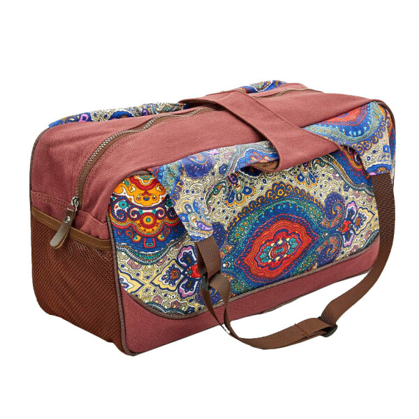 

Сумка для йога-коврика Yoga bag Kindfolk (FI-8366-4) - оранжево-фиолетовая