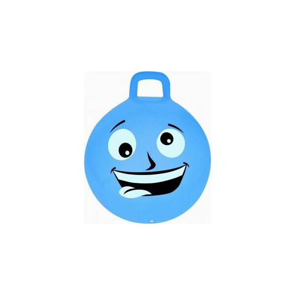 

Мяч-прыгун (фитбол) детский с ручкой Spokey Emoti2 (925486) - голубой, 45см