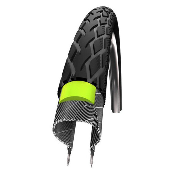 

Покрышка велосипедная 28x1.75 (47-622) Schwalbe MARATHON HS420 G-Guard B/B+RT EC, 67EPI 33B