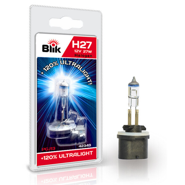 

Лампа автомобильная BLIK H27 / 12V27W PGJ13 + 120% 42349 BLIK