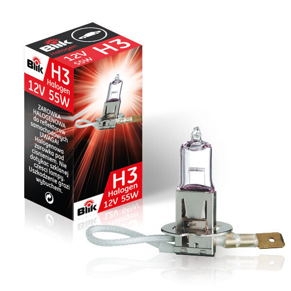 

Лампа автомобильная BLIK H3 / 55W PK22S / 12V 42335 BLIK