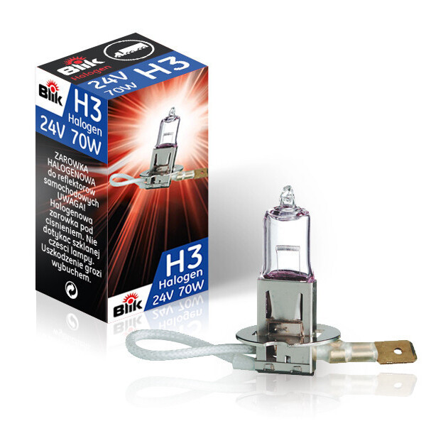 

Лампа автомобильная BLIK H3 / 70W PK22S / 24V 42345 BLIK