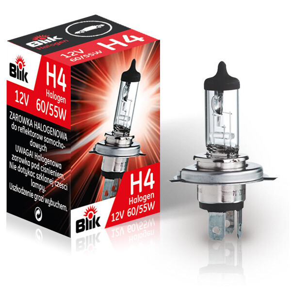 

Лампа автомобильная BLIK H4 / 60 / 55W P43T / 12V 61296 BLIK