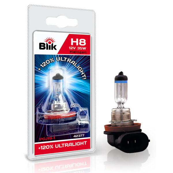 

Лампа автомобильная BLIK H8 12V35W PGJ19-1 + 120% 42377 BLIK