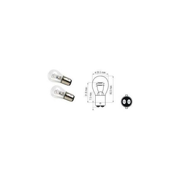 

Лампа вспомогательного света CarCommerce P21 / 5W BA15D 12V 61511