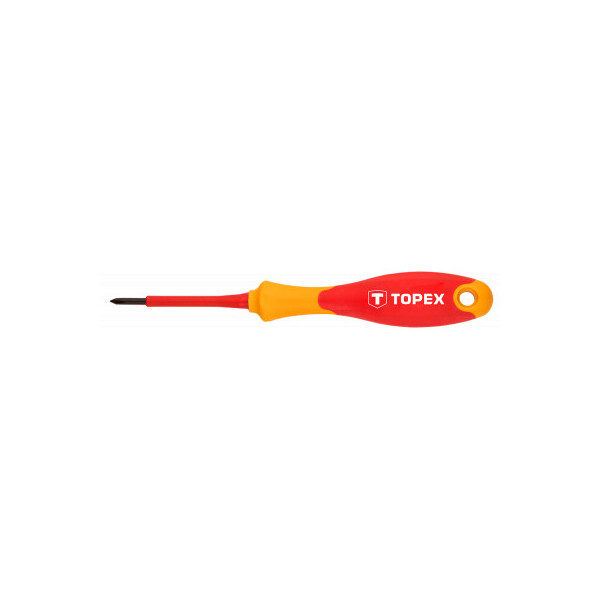 

Отвертка Topex крестовая 1000В, PH2 x 100 мм (39D477)