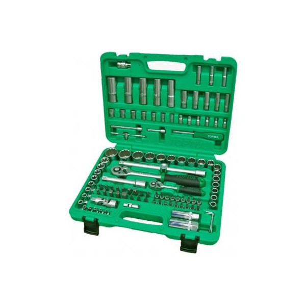 

Набор инструментов TOPTUL професійний для авто 1/4", 1/2" 108од. (GCAI108R1)