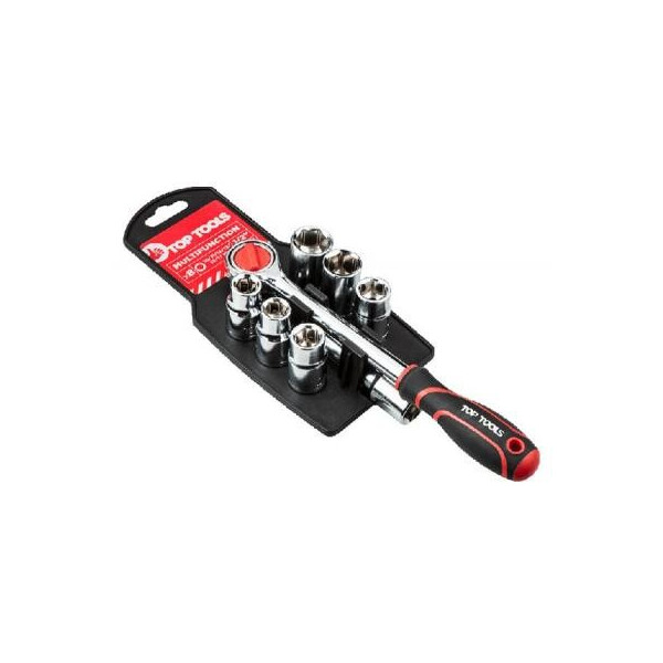 

Набор инструментов TOP TOOLS сменных торцевых головок 38D143, 1/2", 8 шт. (38D143)