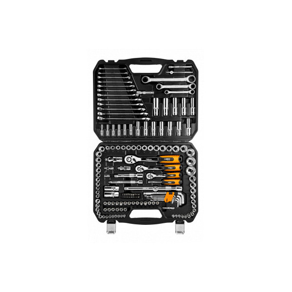 

Набор инструментов Neo Tools торцевых головок 150 шт., 1, 4, 3, 1/2 "CrV (08-668)