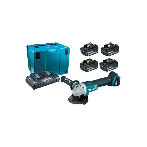 

Шлифовальная машина Makita LXT (BL1830Bx4, DC18RD, Makpac4) + DGA504Z (198830-2)