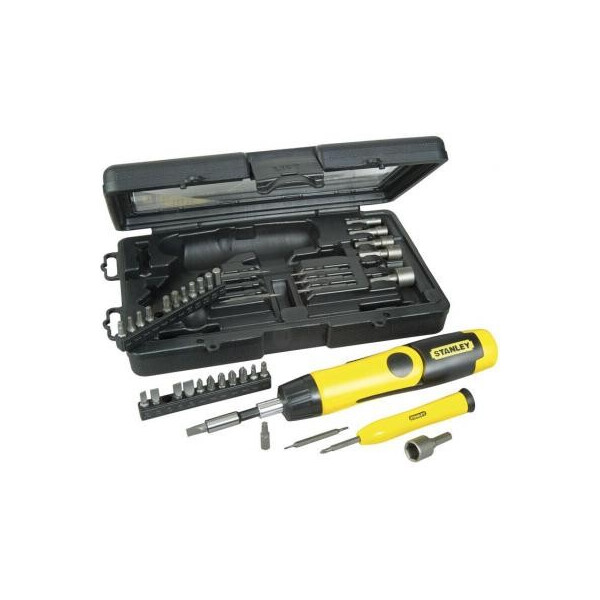 

Отвертка Stanley Pistol Grip Ratchet с храповым механ., 36 вставк. (0-63-038)