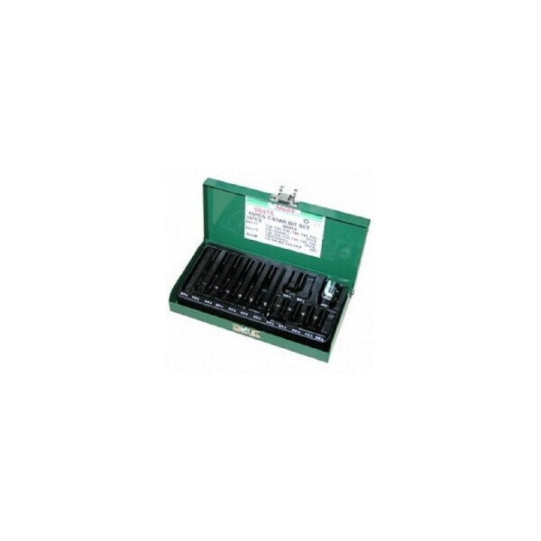 

Набор бит 15 шт. TORX (30/75 мм), Т20-Т55. HANS (06415)