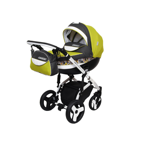 

Детская коляска 2 в 1 Angelina Sirius Turbo Drop салатовая color 32