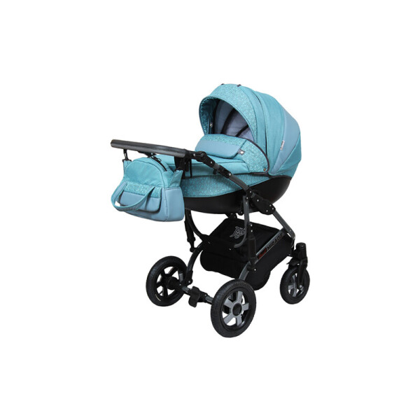 

Детская коляска 2 в 1 Angelina Grand Mirage Silver бирюзовая color 13