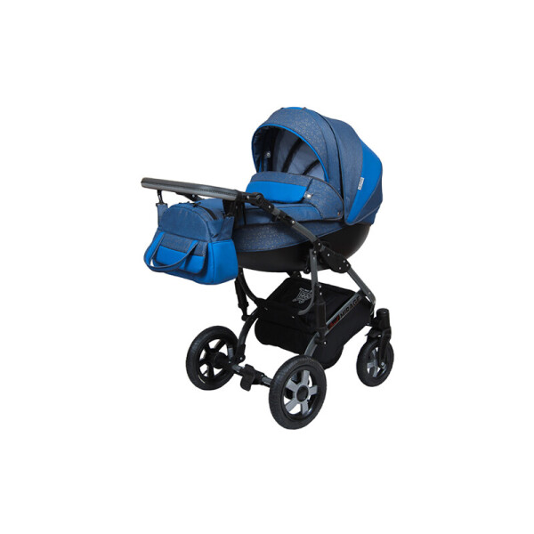 

Детская коляска 2 в 1 Angelina Grand Mirage Silver синяя color 15