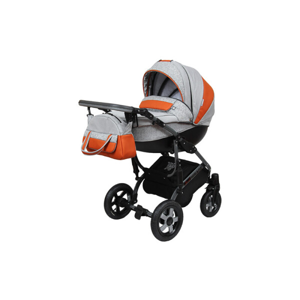 

Детская коляска 2 в 1 Angelina Grand Mirage Silver серая с коричневым color 16