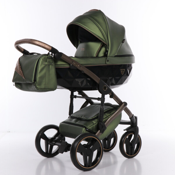

Детская коляска 2 в 1 Junama Diamond Fluo line II оливковая 05