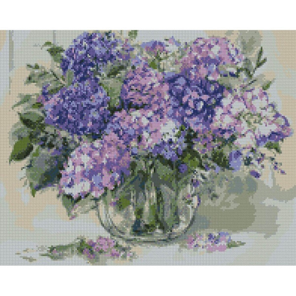 

Алмазная мозаика "Букет сирени" 40*50см AM6128