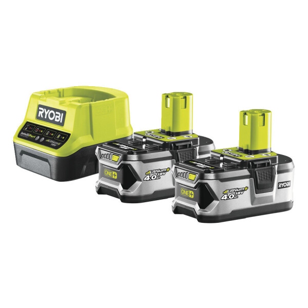 

2 Аккумулятора 4.0 Aч ONE+ Li-Ion + зарядное устройство Ryobi RC18120-240