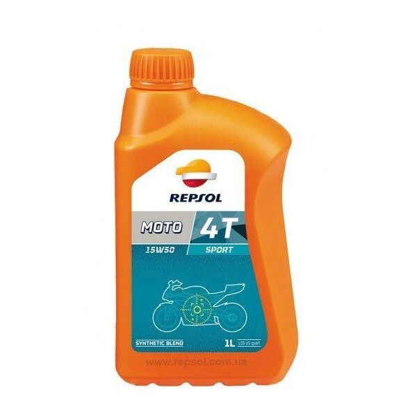 

Масло моторное 4Т Repsol MOTO SPORT 4T 15W-50, 1л / RP180M51