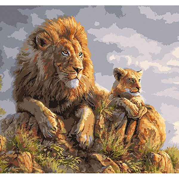 

Картина по номерам. "Симба" 40*40см KpNe-02-06