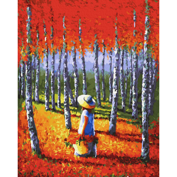 

Картина по номерам. Rainbow Art "Теплый лес" GX34451-RA