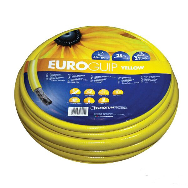 

Шланг поливочный Tecnotubi 1/2" Euro Guip Yellow 50 м
