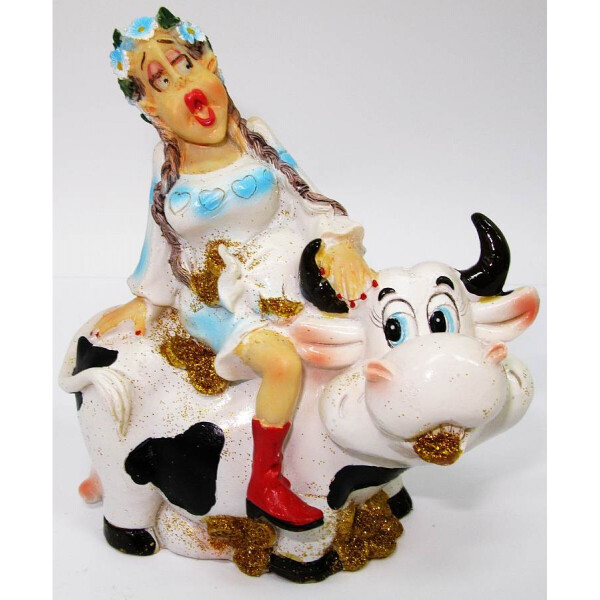 

Корова с девушкой копилка Home Place