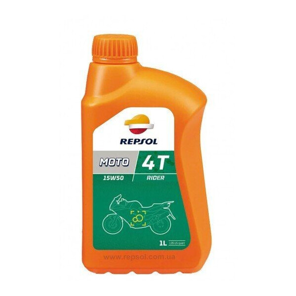 

Масло моторное 4Т Repsol MOTO RIDER 4T 15W-50, 1л / RP165M51