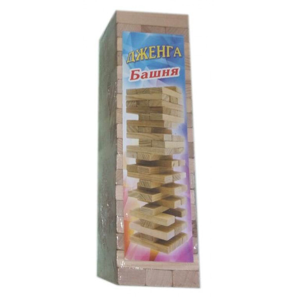 

Игра настольная "Дженга", массив дерева (60 брусков) (29х7х7 см)