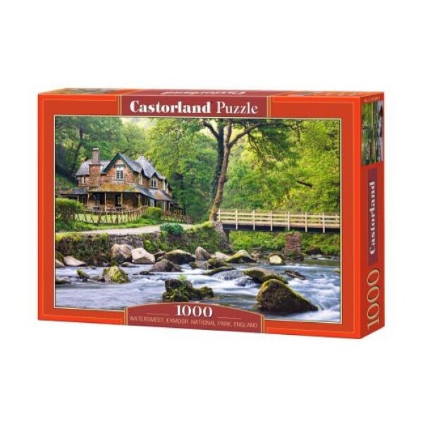 

Пазлы ";Дом у ручья, Watersmeet, Exmoor National Park, England";, 1000 элементов