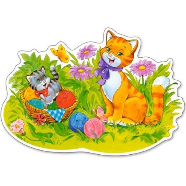 

Пазлы ";Кошачая семья"; maxi, 12 элементов