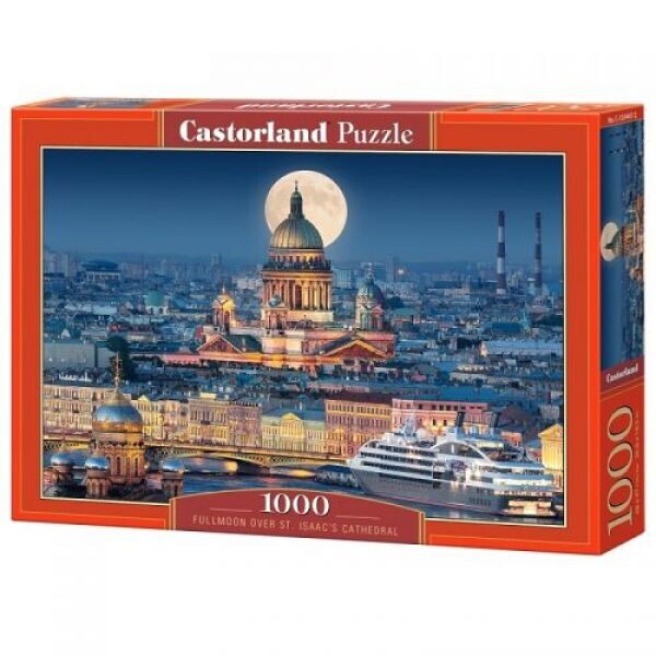 

Пазлы ";Ночной собор, Fullmoon over St. Isaac's Cathedral";, 1000 элементов