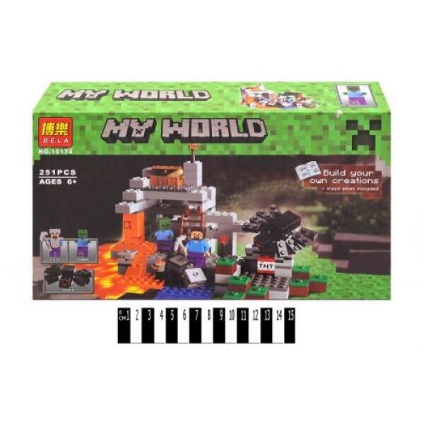 

Конструктор My World Minecraft: пещера, 251 деталь