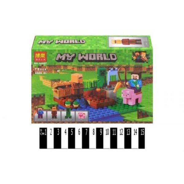 

Конструктор My World: Майнкрафт, Урожай на ферме, 75 деталей