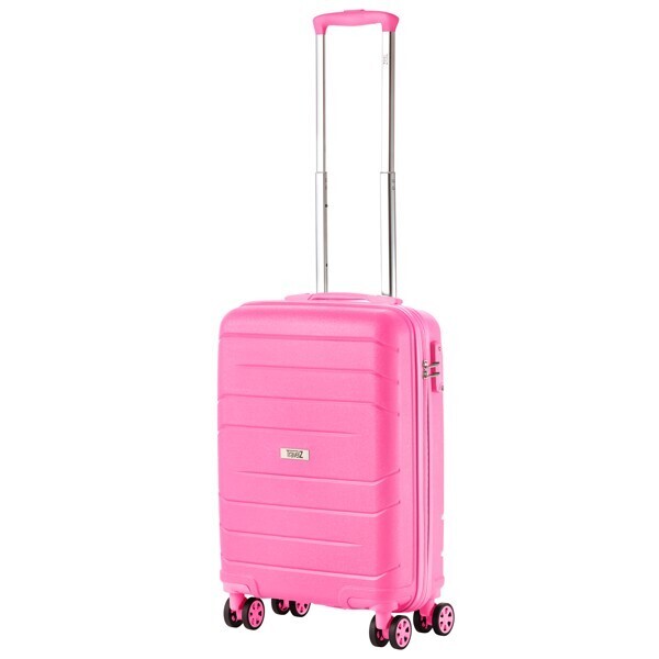 

Чемодан малый 4 колеса TravelZ Big Bars Pink S 927273