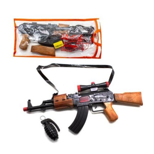 

Автомат-трещетка "AK-47" с гранатой Черный