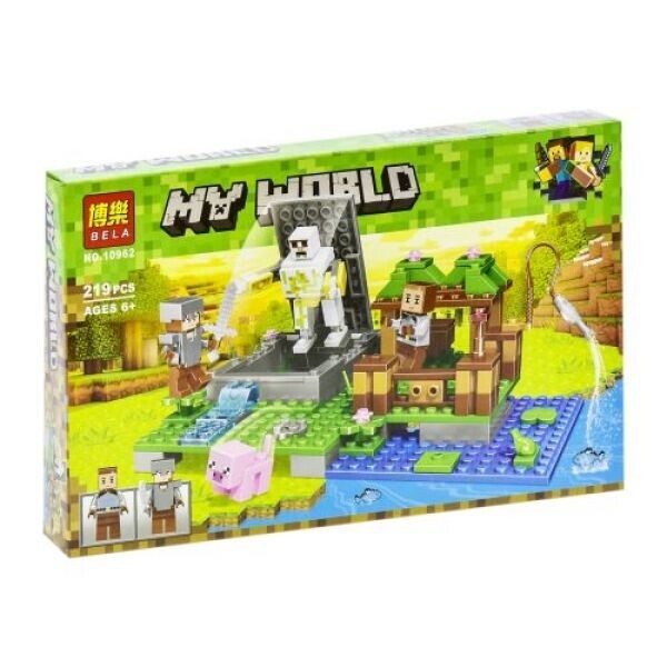 

Конструктор My World Майнкрафт Голем на ферме 219 деталей
