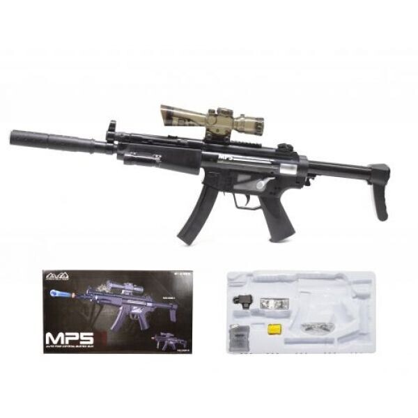 

Автомат "MP5" с гелевыми пульками Черный